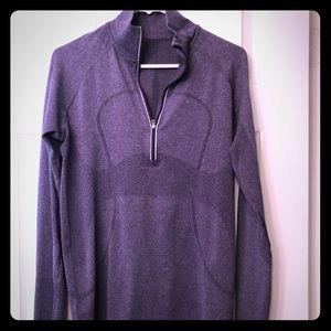 Lulu Lemon Fast as Light 1/2 zip. Sz 10. Lavender